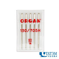 Иглы ORGAN 130/705H №90 универс., упак. 5 шт