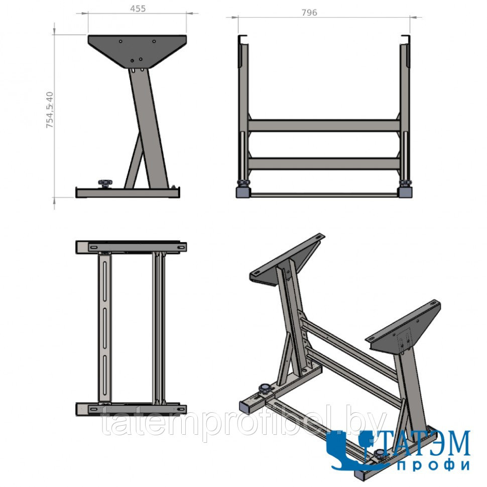 Станина стола для швейных машин Rexel REX-4S - фото 4 - id-p222569865