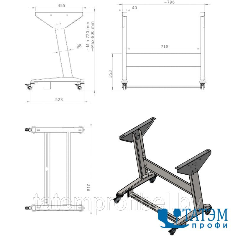 Станина стола для швейных машин Rexel REX-2 - фото 3 - id-p222569868