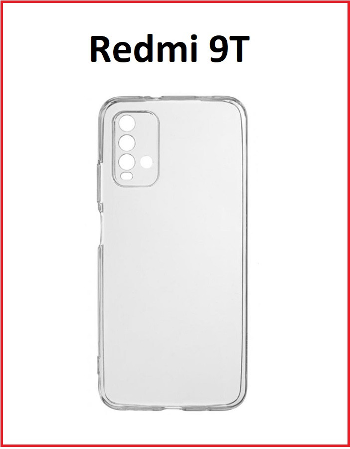 Чехол-накладка для Xiaomi Redmi 9T (силикон) прозрачный с защитой камеры