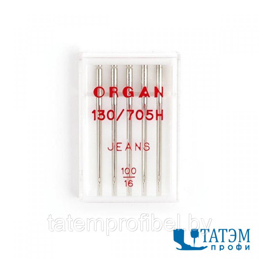 Иглы ORGAN 130/705H №100 универс., упак. 5 шт