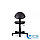 Стул Стар G C11 (кресло б/п) для швей (газ-лифт, ткань, черный), фото 2
