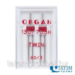 Иглы ORGAN Twin 130/705H (двойные иглы) - фото 1 - id-p222571765