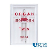 Иглы ORGAN Twin 130/705H (двойные иглы)