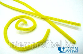 Проволока для плетения с ворсом (синель/шенил) 0,6 х 30 см, арт. А 029 желтый, уп. 100 шт