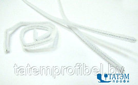 Проволока для плетения с ворсом (синель/шенил) 0,6 х 30 см, арт. А 024 белый, уп. 100 шт