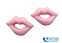 Рот большой для игрушек 19 х 13 мм, 21 х 15 мм, розовый, уп. 100 шт