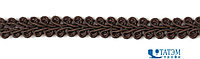 Тесьма отделочная "шанель" 12 мм, арт.8841, коричневый, уп. 20 ярд