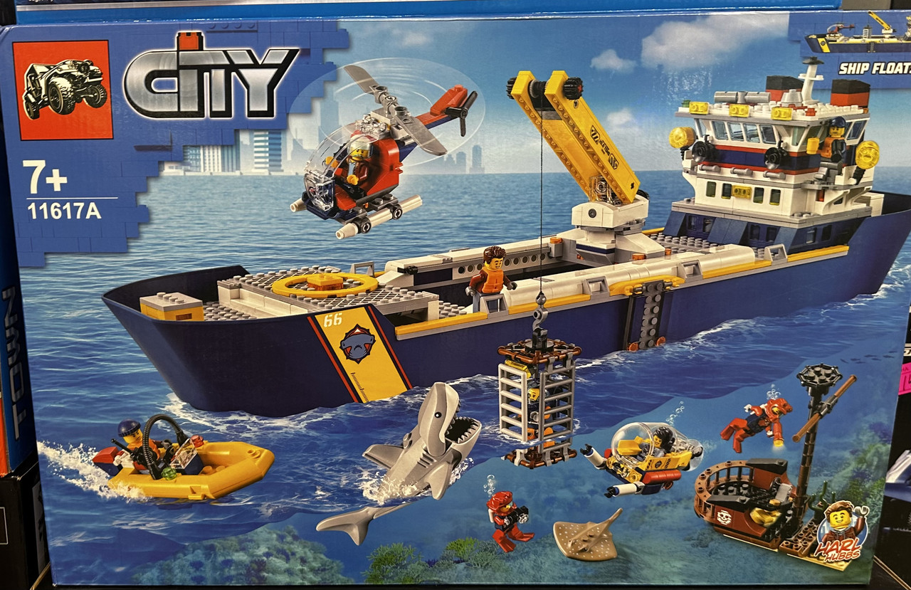 11617 Конструктор LARI Океан: исследовательское судно, аналог Лего LEGO City Ocean Exploration Ship 60266 - фото 3 - id-p222572754