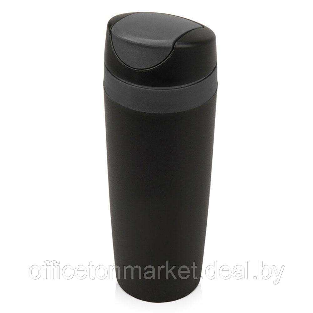 Кружка термическая "Лайт", пластик, 450 мл, черный, темно-серый - фото 1 - id-p222575907