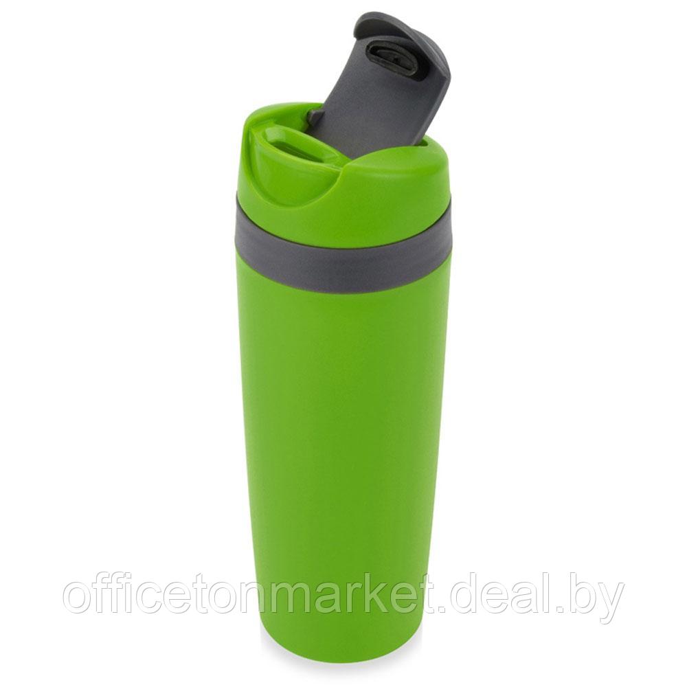Кружка термическая "Лайт", пластик, 450 мл, зеленый, темно-серый - фото 2 - id-p222575908