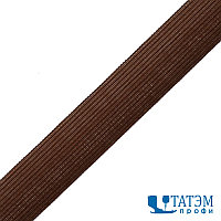 Тесьма окантовочная вязаная 23 мм, коричневый (101), 2,8 г/м, 100 м
