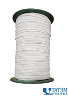 Резинка 10 мм тканая, белая, катушка 100 м, КНР