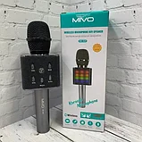 Микрофон беспроводной концертный MIVO MK-009 с музыкальной колонкой+светодиодная подсветка, фото 7