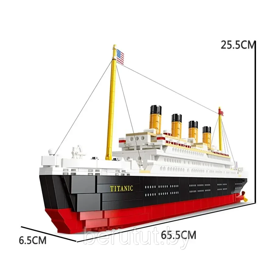 Конструктор Титаник Jie Star 92026 1059 деталей - фото 4 - id-p222582995