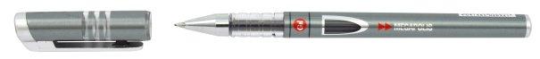 Ручка гелевая ErichKrause Megapolis корпус серебристый металлик, стержень черный - фото 2 - id-p222583253