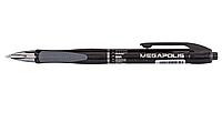 Ручка шариковая автоматическая Megapolis Concept корпус черный (цвет вставки ассорти), стержень черный