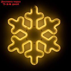 Фигура светодиодная "Снежинка" 30х30х2 см, фиксинг, 220 В, Т/БЕЛЫЙ