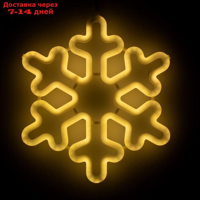 Фигура светодиодная "Снежинка" 30х30х2 см, фиксинг, 220 В, Т/БЕЛЫЙ - фото 1 - id-p222539560