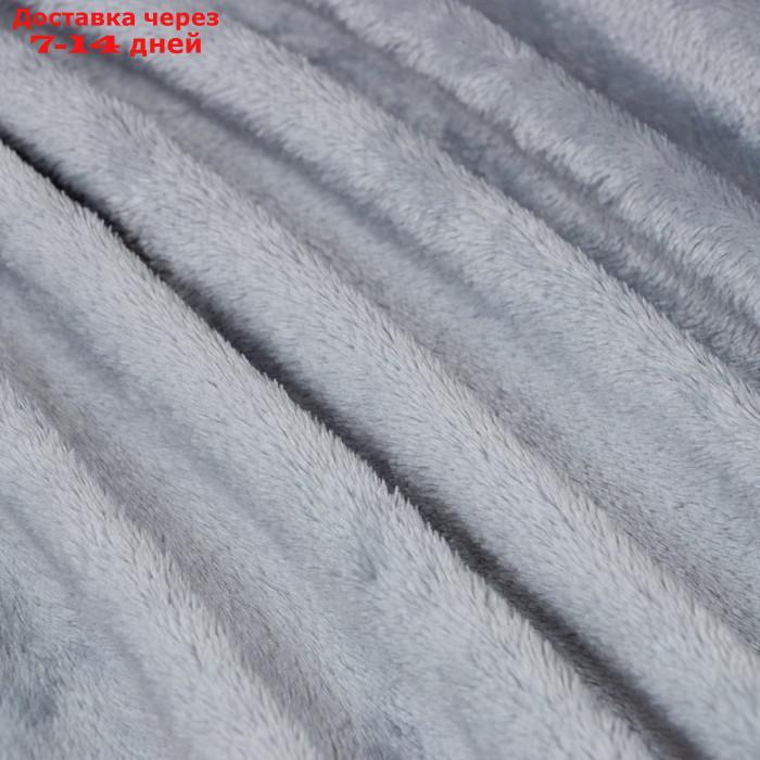 Плед Этель, 175х200 см, цвет серый - фото 3 - id-p222541728