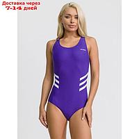 Купальник женский для бассейна Atemi SWAE 01C, цвет фиолетовый, размер 46