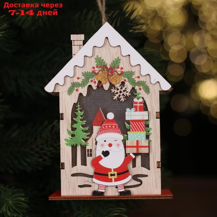 Новогодний декор с подсветкой "Дед Мороз с подарками" 9 × 6 × 12,5 см - фото 2 - id-p222541783