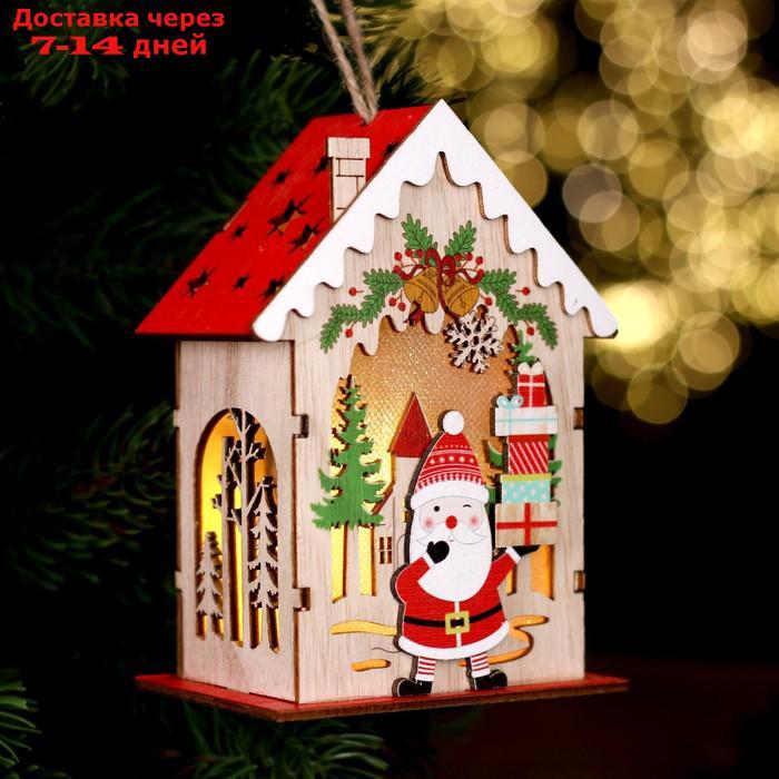 Новогодний декор с подсветкой "Дед Мороз с подарками" 9 × 6 × 12,5 см - фото 3 - id-p222541783