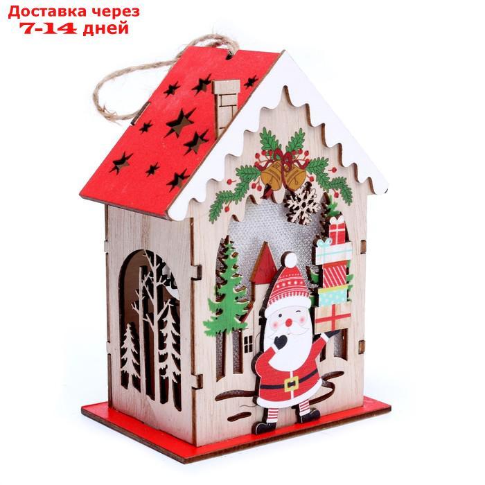 Новогодний декор с подсветкой "Дед Мороз с подарками" 9 × 6 × 12,5 см - фото 4 - id-p222541783