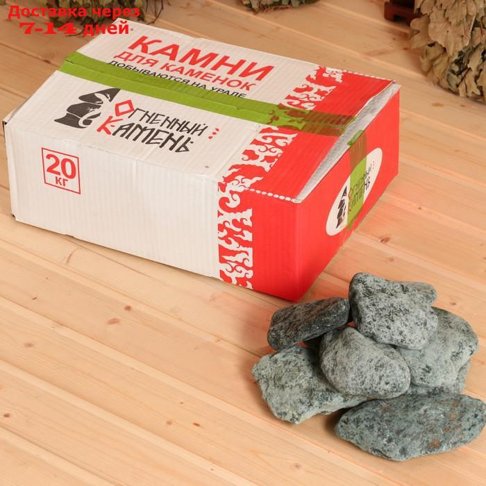 Камень для бани "Дунит" обвалованный, коробка 20 кг, мытый - фото 3 - id-p222539811