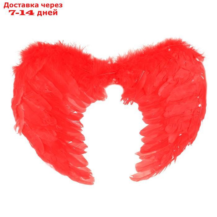 Крылья ангела, 59×59 см, красные