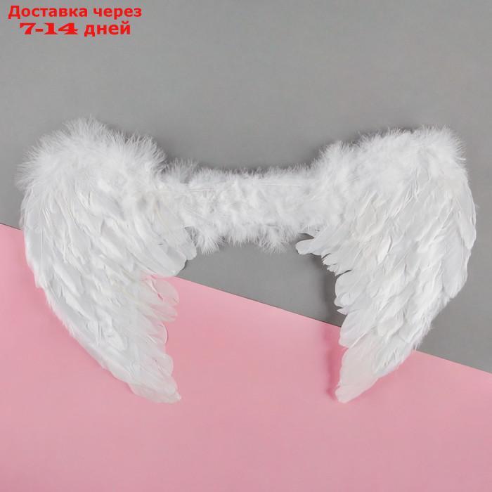 Карнавальные крылья ангела, на резинке, цвет белый - фото 1 - id-p222540123