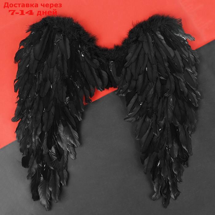 Крылья ангела, 60х57 см, цвет чёрный - фото 1 - id-p222540125
