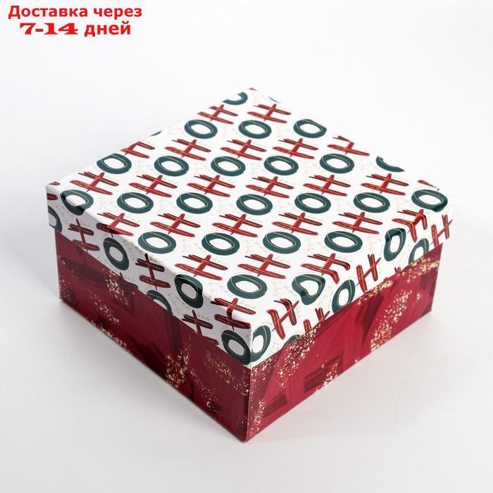 Набор подарочных коробок 5 в 1 "Новый год", 14 × 14 × 8 - 22 × 22 × 12 см - фото 4 - id-p222540414