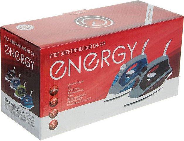 Утюг Energy EN-328 (серый/бордовый) - фото 2 - id-p222588903
