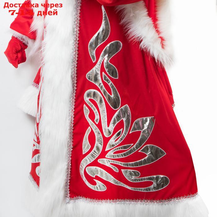 Карнавальный костюм "Дед Мороз королевский", аппликация серебристая, р. 56-58 - фото 3 - id-p222540701