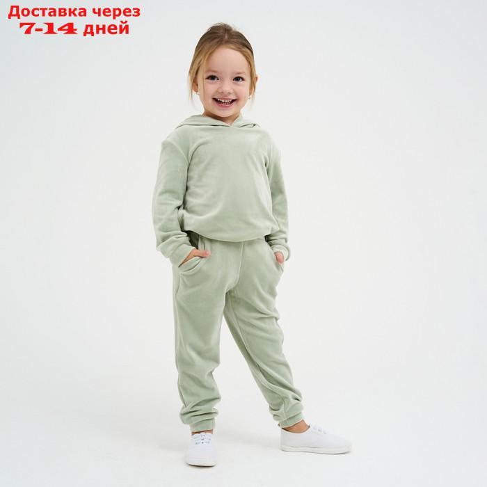Костюм детский (толстовка, брюки) KAFTAN "Basic line" р.34 (122-128), зеленый