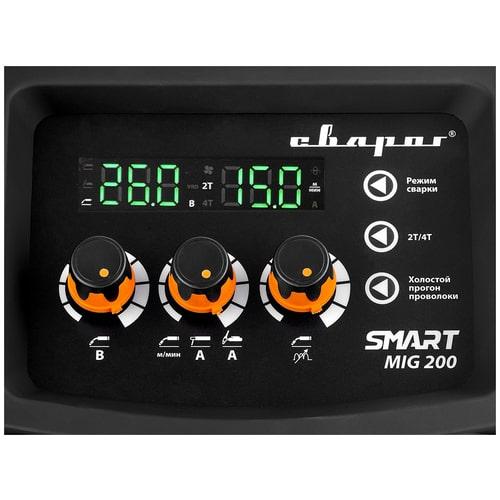 Сварочный инвертор Сварог REAL Smart MIG 200 Black (N2A5) - фото 4 - id-p222589235