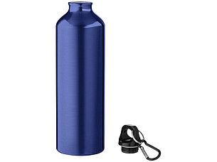 Алюминиевая бутылка для воды Oregon объемом 770 мл с карабином - Синий, фото 2