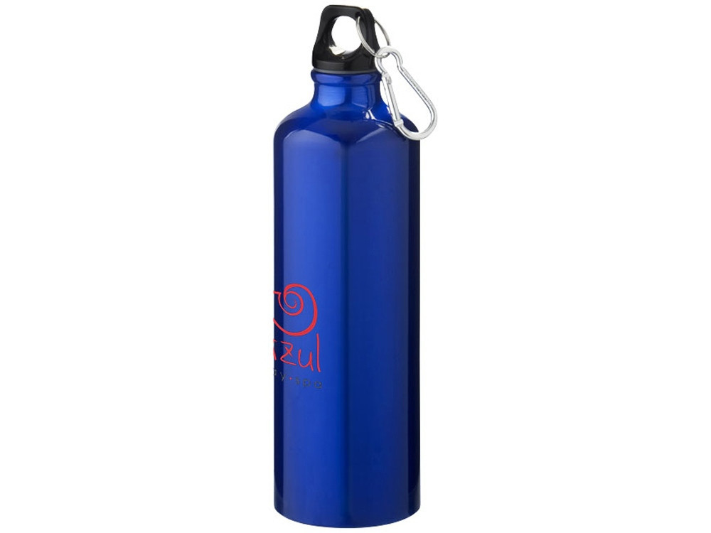 Алюминиевая бутылка для воды Oregon объемом 770 мл с карабином - Синий - фото 4 - id-p222589341