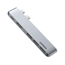 Док-станция Ugreen 2xType C to 3 USB 3.0 + HDMI+ USB-C Thunderbolt 3 / CM251