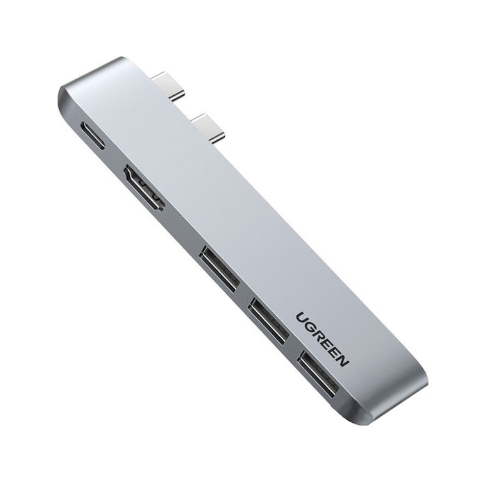 Док-станция Ugreen 2xType C to 3 USB 3.0 + HDMI+ USB-C Thunderbolt 3 / CM251 - фото 1 - id-p222589198