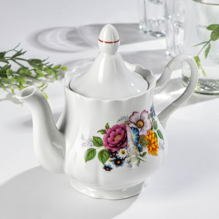 Чайник «Букет цветов», 800 мл - фото 1 - id-p222599554
