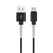 Кабель AVS micro USB (1м USB 2.0) усиленный MR-361S (пакет)