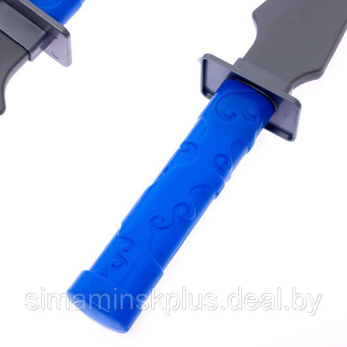 Набор ниндзя "Панцирь", 6 предметов, цвет синий - фото 6 - id-p222601392