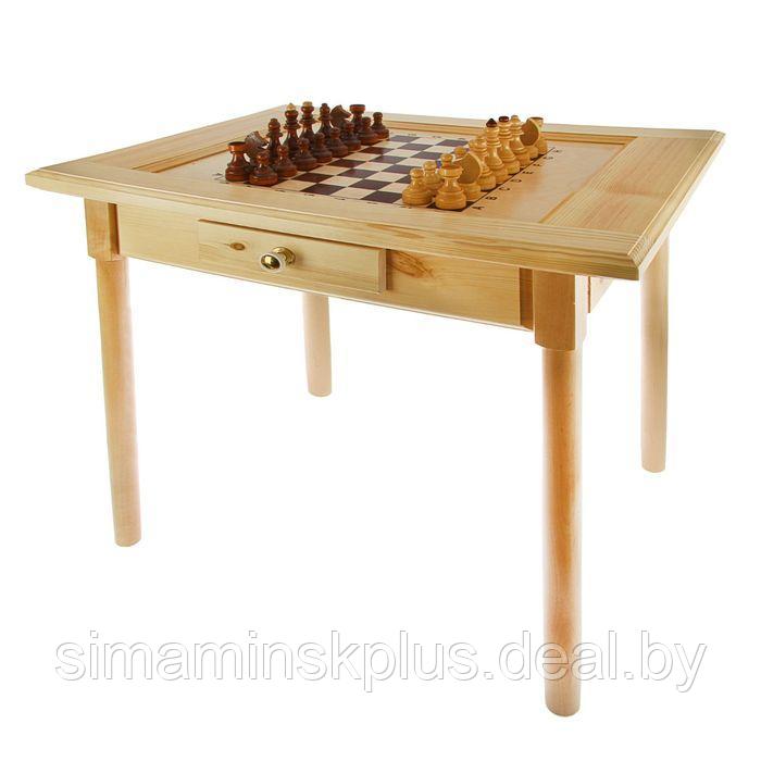 Шахматный стол с ящиком (80х60х72 см, игровое поле 36х36 см), без фигур - фото 1 - id-p222601409