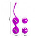Вагинальные шарики со смещённым центром тяжести Pretty Love Kegel Tighten Up I пурпурные, фото 6