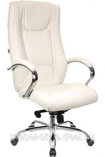 Кресло EVERPROF ARGO хром для комфортной работы дома и в офисе, стул АРГО CH в ЭКО коже - фото 3 - id-p222601663
