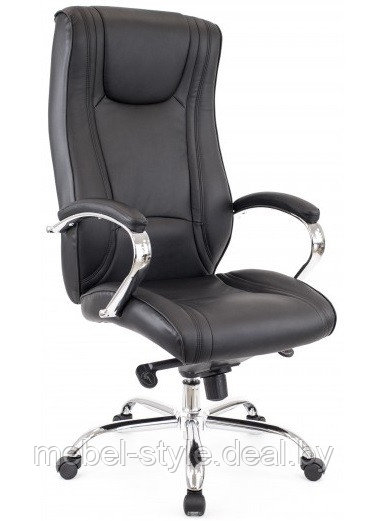 Кресло EVERPROF ARGO хром для комфортной работы дома и в офисе, стул АРГО CH в ЭКО коже - фото 6 - id-p222601663
