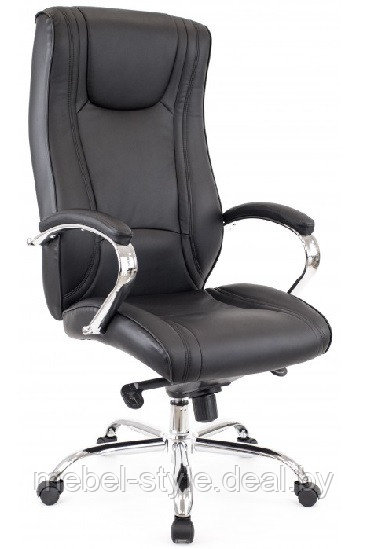 Кресло EVERPROF ARGO хром для комфортной работы дома и в офисе, стул АРГО CH в ЭКО коже