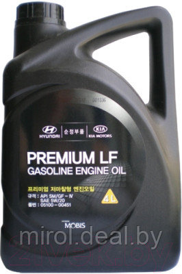 Моторное масло Hyundai/KIA Premium LF Gasoline 5W20 / 0510000451 - фото 1 - id-p222603654